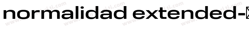 normalidad extended字体转换